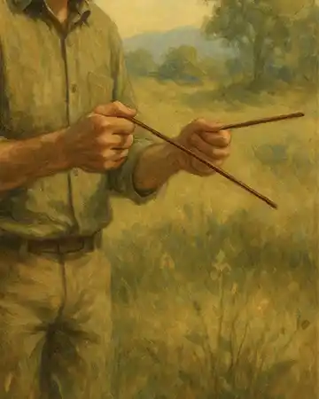 radiesthésie recherche eau sourcier